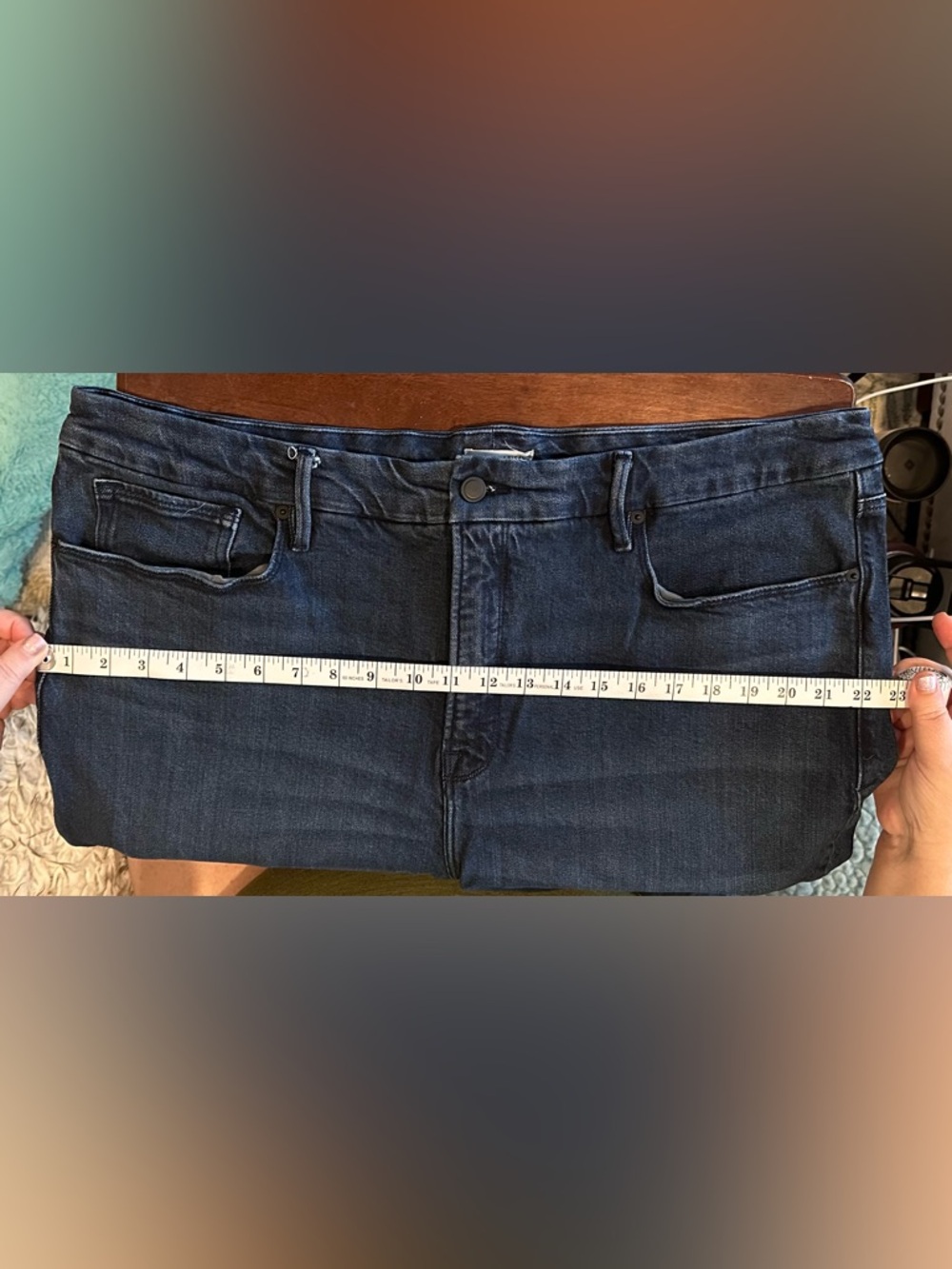 Good American Dark Blue Women Jeans - Picture 8 of 9